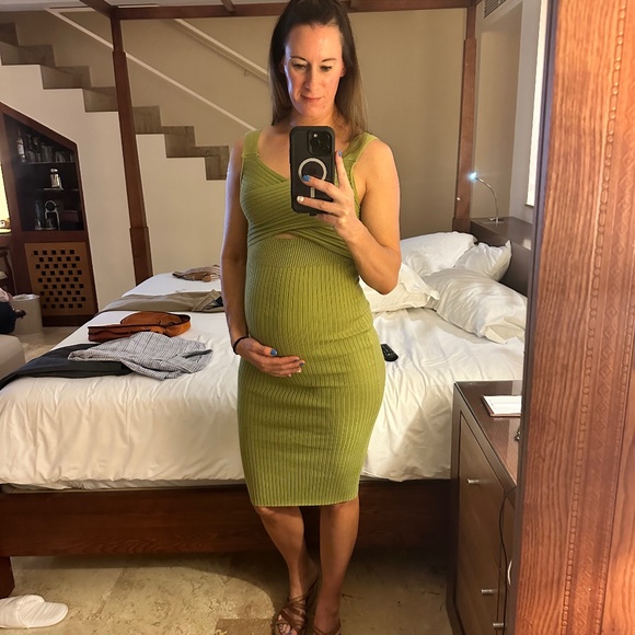Rib knit maternity dress - Picture 2 of 2